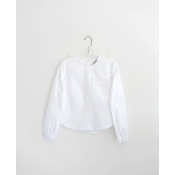 Rachel Comey Tops - Rachel Comey White Cotton Poplin Long Sleeve Blouse Top size 2